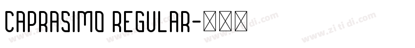 Caprasimo Regular字体转换